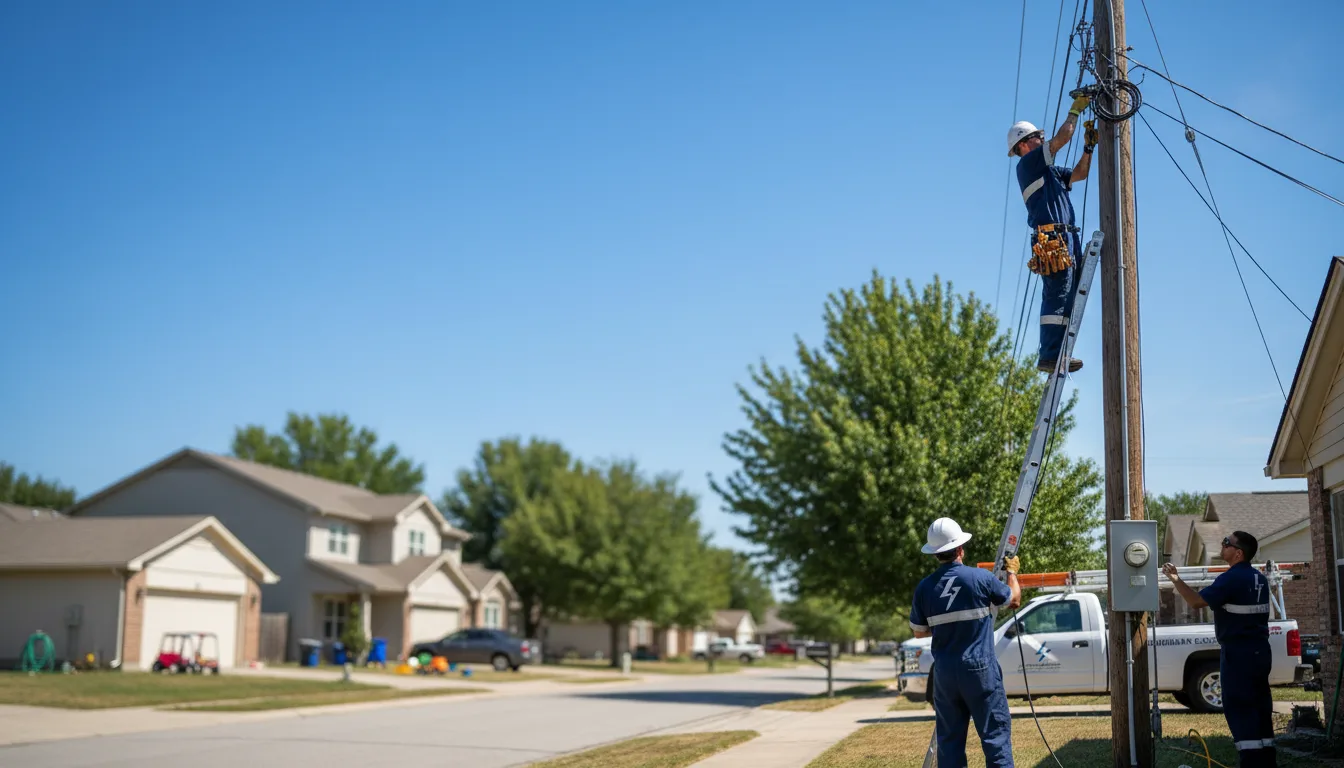 Residential electrician providing installation services in Clayton, LA